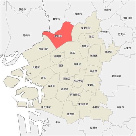 大阪府大阪市淀川区の地図 Map It マップ・イット