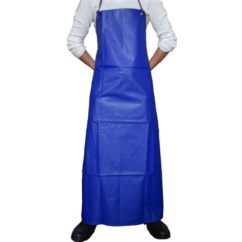 Blue Tarpaulin Products PVC Waterproof Apron Pinafore For Garden