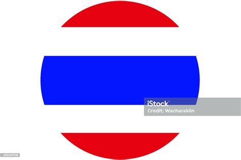 Thailand National Flag 3d Illustration Symbol Stock Illustration