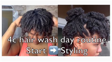 C Natural Hair Wash Day Routine Youtube