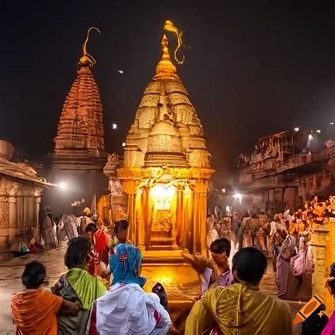 Lord Shiva S Grand Party At Kashi Vishwanath Temple On Craiyon