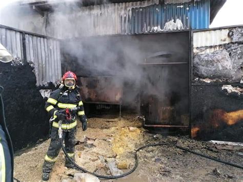 Foto Incendiu Puternic La O Firm De Prelucrare A Lemnului Din