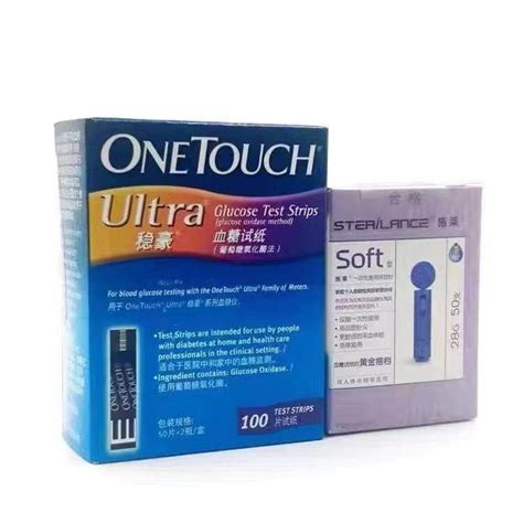 One Touch Ultra Blood Glucose Test Strips Lancets Pcs Pcs