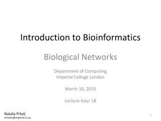 Ppt Introduction To Bioinformatics Powerpoint Presentation Free