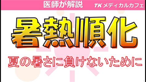 夏に負けない体づくり、暑熱順化！【内科医が解説】 Youtube