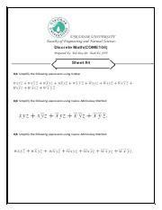 Simplify Expressions Using K Map And Quine Mccluskey Method Course Hero