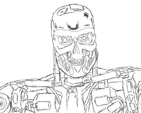 Terminator Sketch by THE-DALEK-SUPREME on DeviantArt