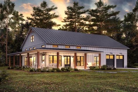 Tour This Amazing Barndominium Style Farmhouse Architectural Designs