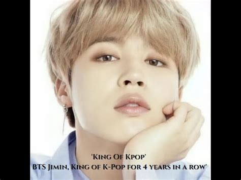 031122 Jimin Dose King Of Kpop BTS Jimin Crowned King Of K Pop For