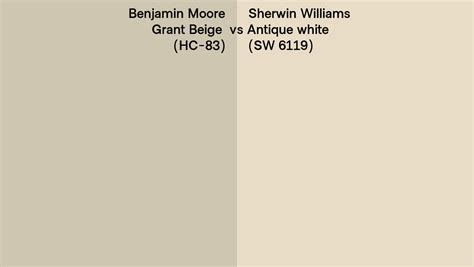 Benjamin Moore Grant Beige Hc 83 Vs Sherwin Williams Antique White