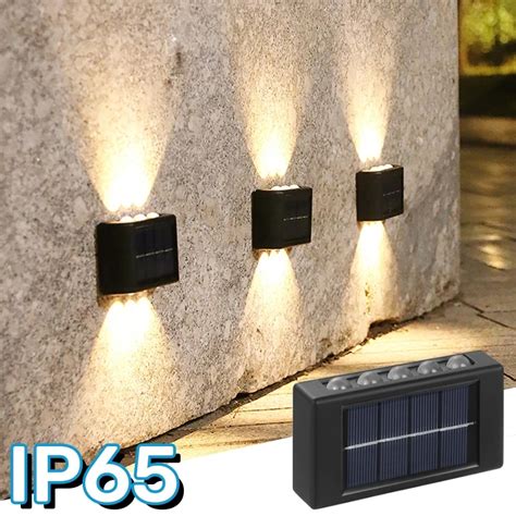 Outdoor Solar Powered Led L Mpada De Parede Imperme Vel Up And Down