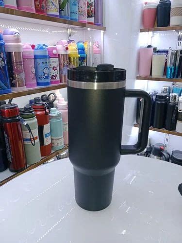 ml stainless steel tumbler  straw  handle  home  rs