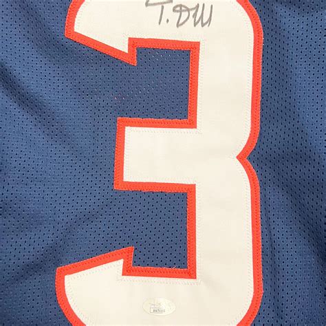 Tank Dell Signed Houston Navy Football Jersey Jsa