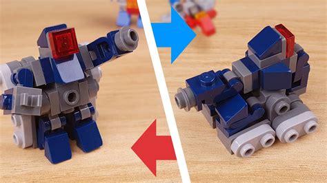 How To Build Mini Lego Robot Micro Tank Transformer Mecha Shocker