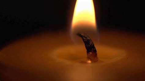 Candle Light Close Up Burning In Dark Stock Footage Sbv 314374461