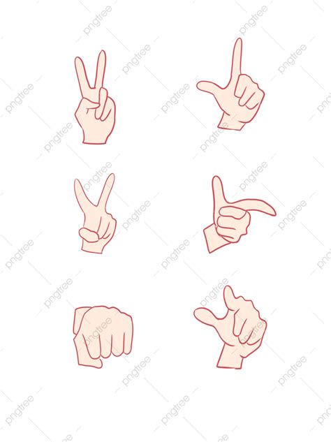 Finger Hand Gesture Vector Hd Images Cute Hand Gestures Outline Png Nbkomputer