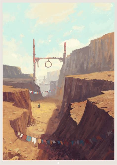 ArtStation - Fantasy Desert copy fan art, Diego Lapuerta | Landscape ...