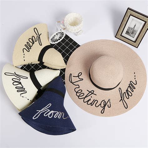 Wide Brim Women Wholesale Custom Summer Beach Sun Floppy Paper Straw