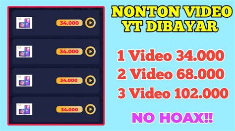 Baru Rilis Nonton Video Dibayar Tiap Video Nonton Youtube