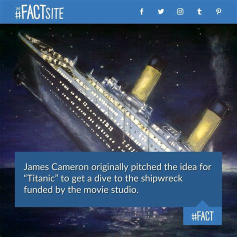 James Cameron originally pitched the idea for “Titanic” to get a dive ...