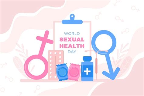 Día mundial de la salud sexual con signos de género Vector Gratis