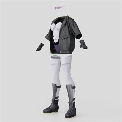 3D model GITS Motoko Kusanagi Outfit costume set VR / AR / low-poly | CGTrader