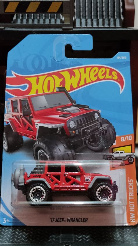 Hot Wheels 17 Jeep Wrangler Hot Trucks 1 64 Scale Model Lazada PH