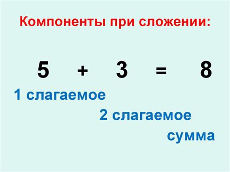 Компоненты при сложении. Перестановка слагаемых - презентация онлайн
