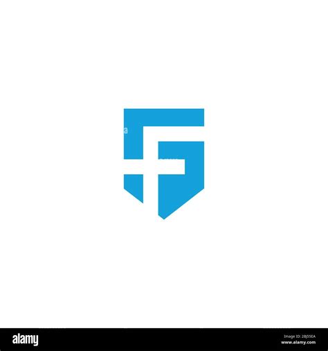 Plantilla de diseño vectorial con el logotipo fg o el logotipo gf