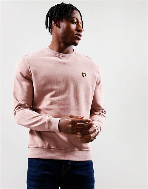 Lyle Scott Crew Sweat Mauve Dusk Terraces Menswear