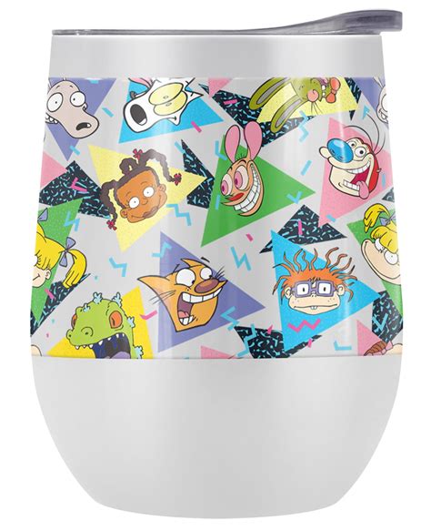 Nickelodeon 90 S Official Nick 90 S Heads 12 Oz Stemless Tumbler