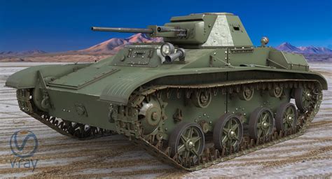 Tank t 60 soviet 3D model - TurboSquid 1289174