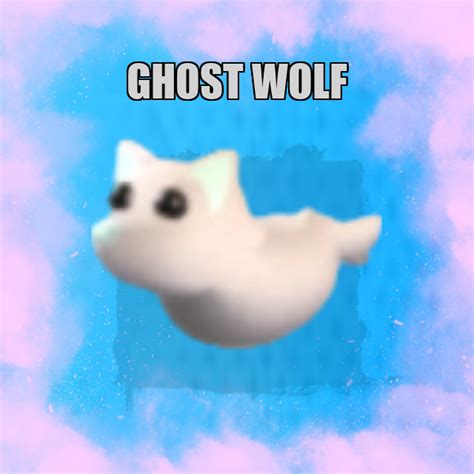 Ghost Wolf NO POTION Adopt Me Buy Adopt Me Pets Cheap