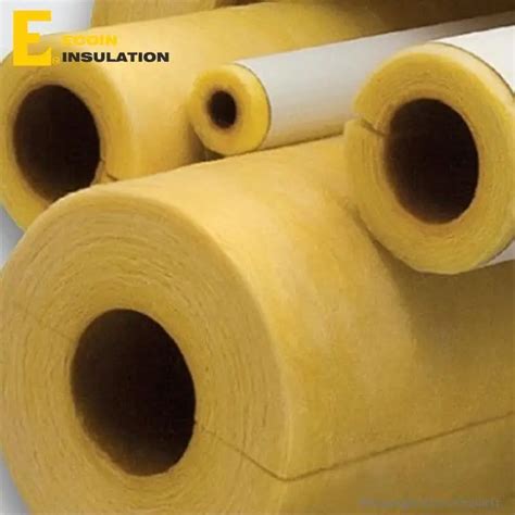 Reinforced Insulation Glass Wool Fiber Tube Fiberglass Pipe Insulation Prices Glass Wool Duct