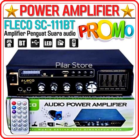 Audio Power Amplifier Ampli Fleco Sc Bt Fleco Amplifier Bluetooth