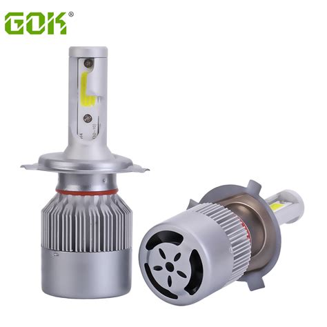 Pcs W Lm K H Led High Low Beam Cob Led Headlight Kits For