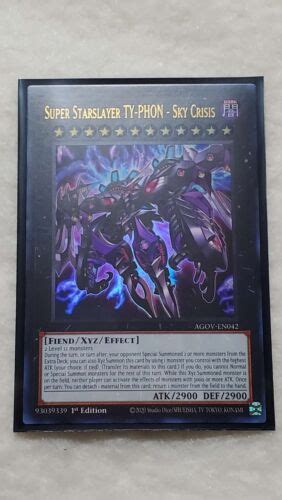 Yugioh Super Starslayer Ty Phon Sky Crisis Agov En Ultra Rare