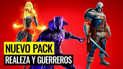 Nuevo Pack Marvel De La Skin Black Panther En Fortnite Realeza Y Guerreros Youtube