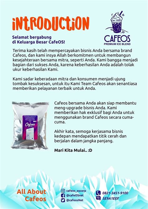 Cafeos Supplier Jual Bubuk Minuman Open Reseller Dan Agen