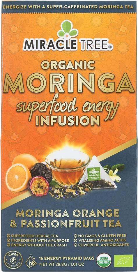 Amazon Miracle Tree Organic Original Moringa Superfood Tea Ct