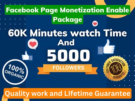 Facebook Monetization Requirement Complete 5k Followers And 60k Minutes