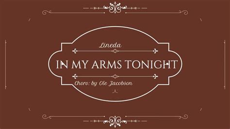 In My Arms Tonight Official Line Dance Demo Choreography By Ole