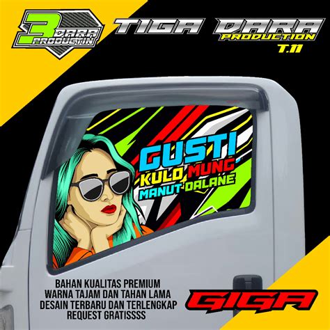 Jual Stiker One Way Kaca Samping Truk Isuzu Giga Kd Shopee Indonesia