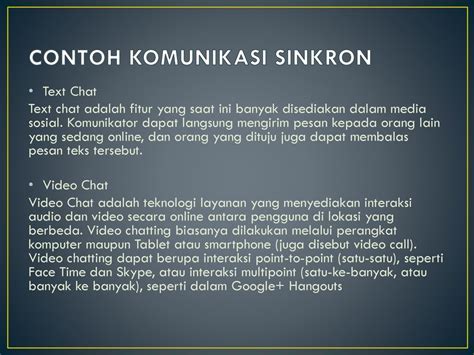 Komunikasi Daring Sinkron Dan Asinkron Ppt Download