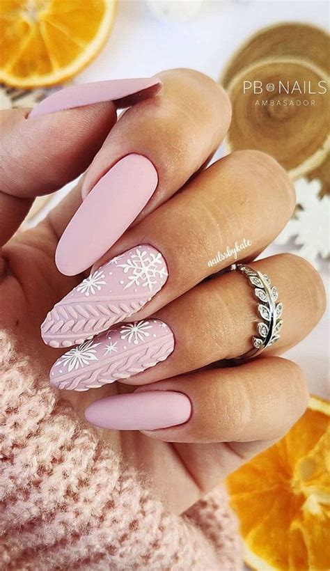 Pretty Festive Nail Colours And Designs 2020 Pink Christmas Nails