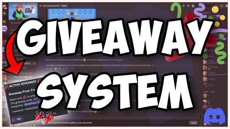 How To Make A Giveaway System For Your Discord Bot Discordjs V14 Youtube