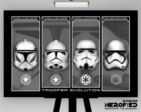 Star Wars trooper Evolution Helmet Composite Art | Etsy