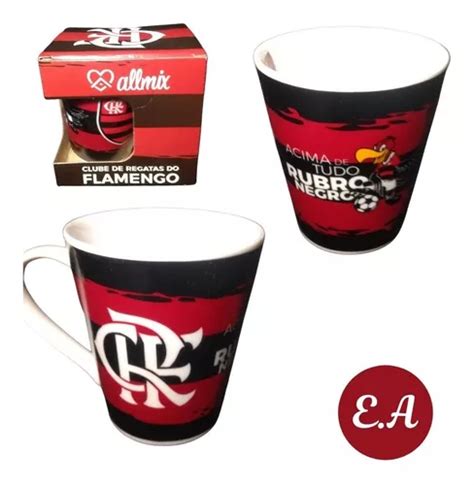 Caneca Oficial Flamengo 290ml Licenciado Rubro Negro Parcelamento Sem