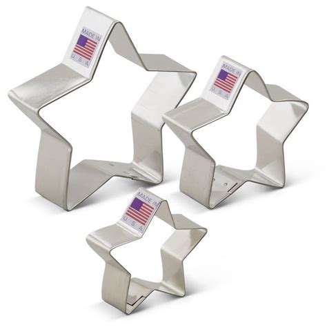 Ann Clark Star Cookie Cutter Set 3 Piece 2 2 34 And 3 12 Tin