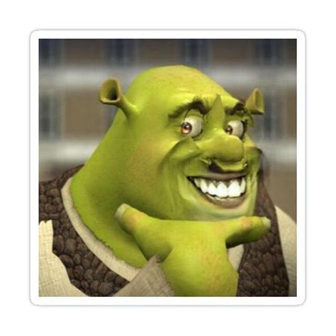 Shrek Never Misses Huh Sticker For Sale By Keydromeda Shrek Funny